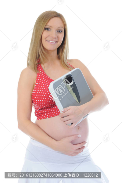 美麗的年輕孕婦