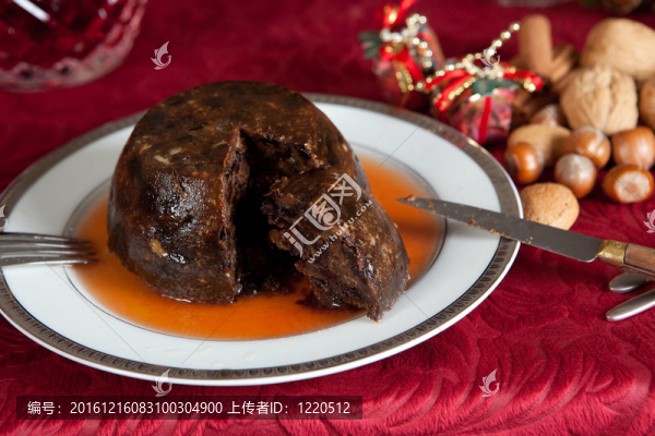 圣誕布丁配白蘭地