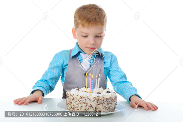 美麗小男孩生日快樂