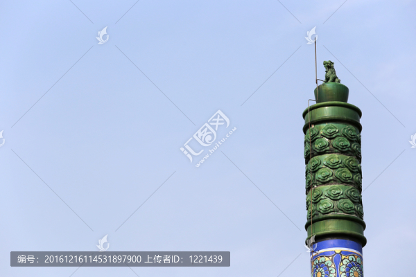 古代園林龍形圖案背景