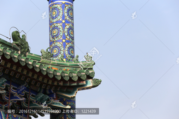 古代園林龍形圖案背景