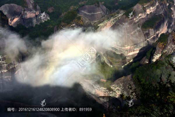 湖南新寧崀山丹霞云海風(fēng)光