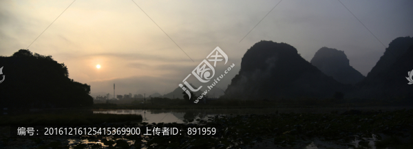 云南文山普者黑高原水鄉(xiāng)風光
