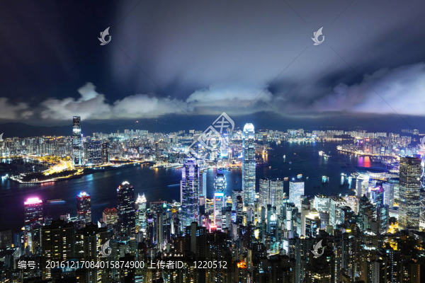 香港的夜景