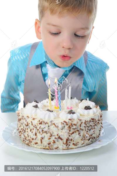 美麗小男孩生日快樂