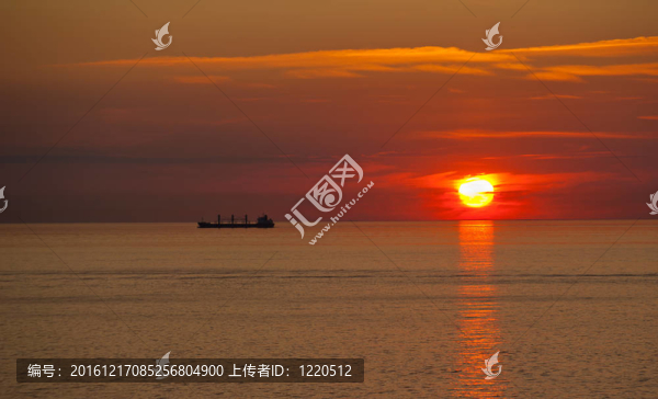 海上日落