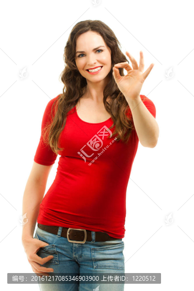 美麗的女人做一個(gè)確定的標(biāo)志