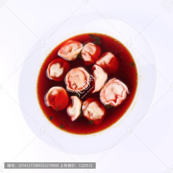 紅羅宋湯餃子
