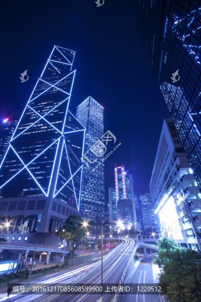 香港交通繁忙的市中心