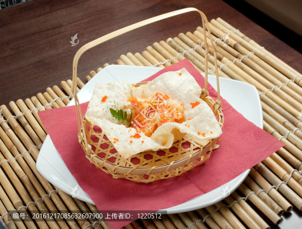 蝦洋芋片。