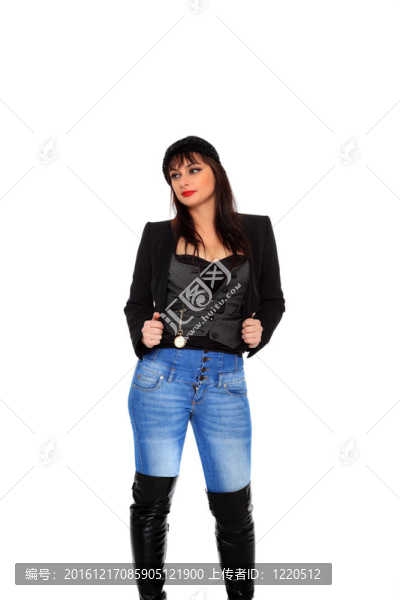 女人戴著一頂貝雷帽