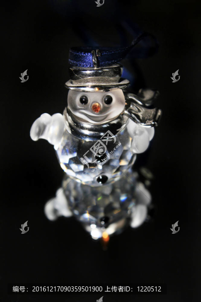 水晶圣誕雪人