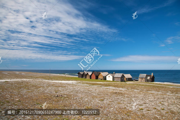 小村莊在Faro島附近海域