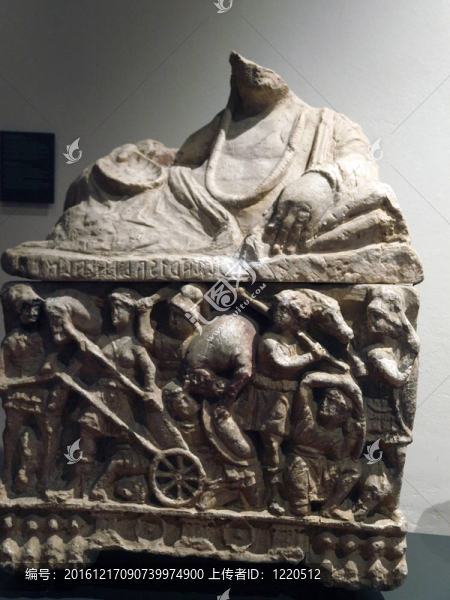 古代伊特魯里亞藝術(shù)。石棺的丘西；托斯卡納。
