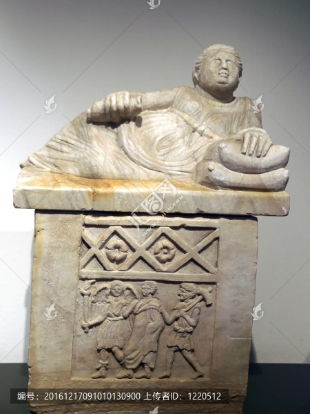 古代伊特魯里亞藝術(shù)。石棺的丘西；托斯卡納。