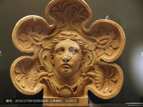 古代伊特魯里亞藝術(shù)。畫赤陶土