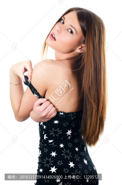 年輕漂亮女孩的畫(huà)像