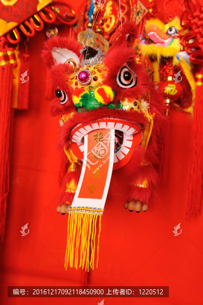 中國(guó)新年吉祥傳統(tǒng)舞獅