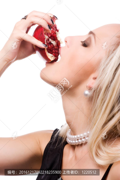 女人和石榴