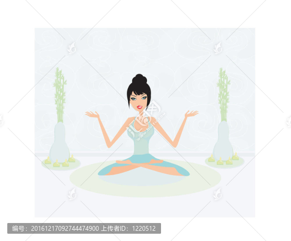 蓮中瑜伽女孩