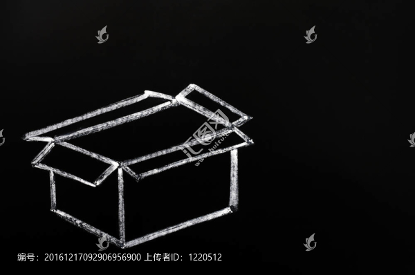 黑板上畫的空白盒