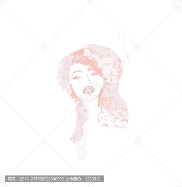 抽象美女肖像