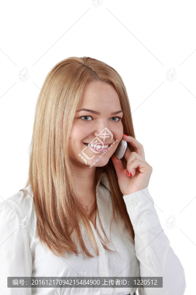 打電話的女人