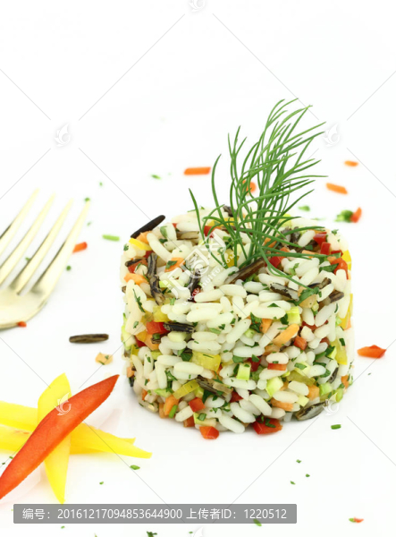 米飯配蔬菜