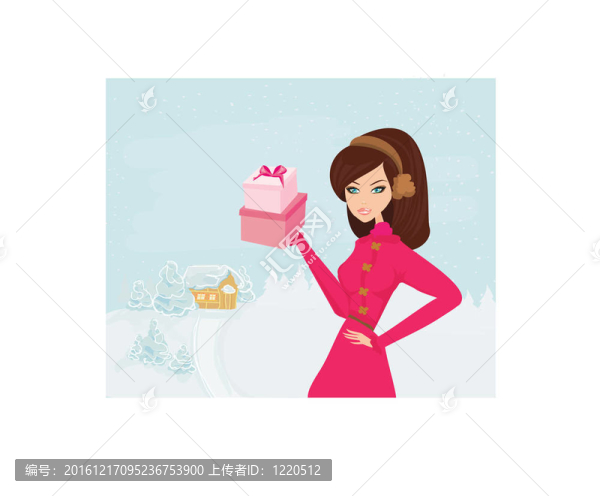 時(shí)尚購(gòu)物女孩禮盒