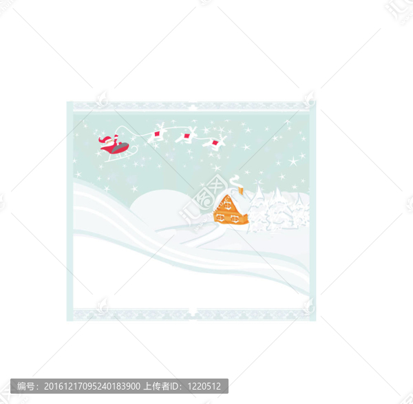 Santa新年快樂卡