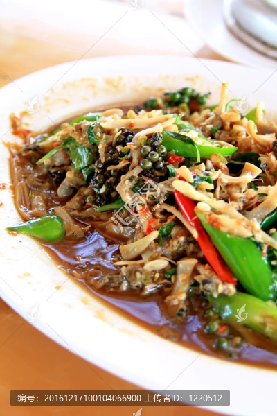 泰國食品；油炸貝類