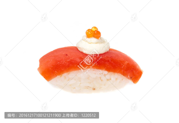 白底三文魚(yú)壽司