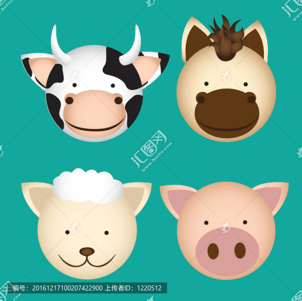 農(nóng)場(chǎng)動(dòng)物的頭