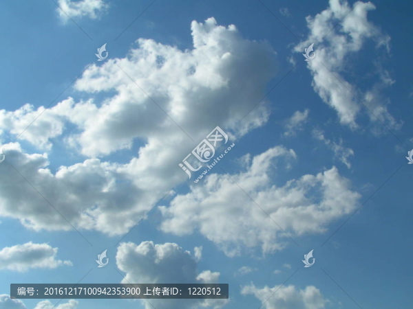 有云的天空