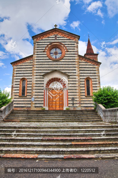 圣Savino教堂。Rezzanello。Emilia,Romagna。意大利.