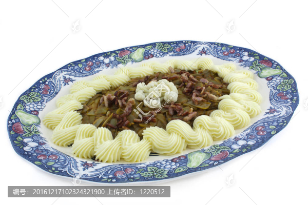 青豆和奶油土豆