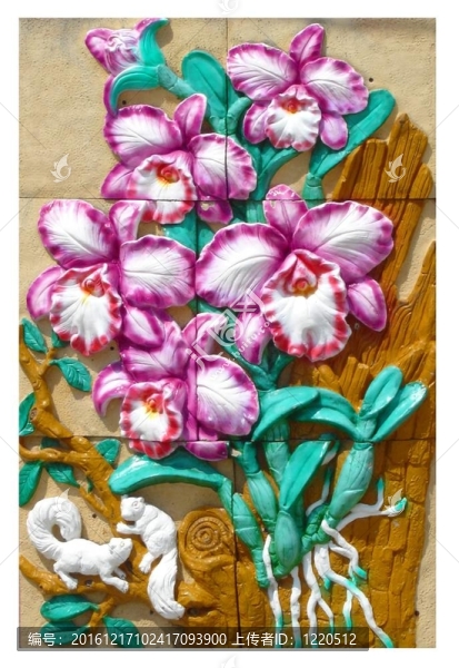 雞蛋花在墻上
