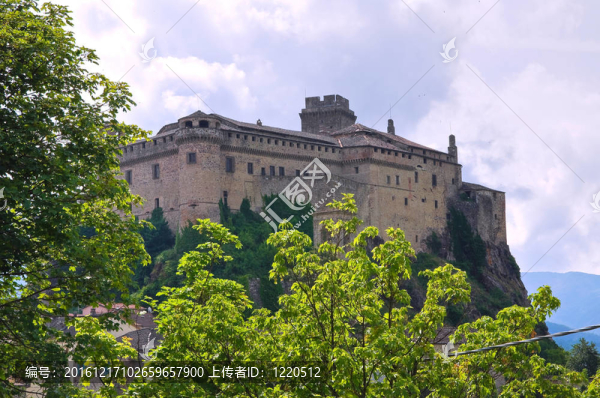 巴迪城堡。Emilia,Romagna。意大利.