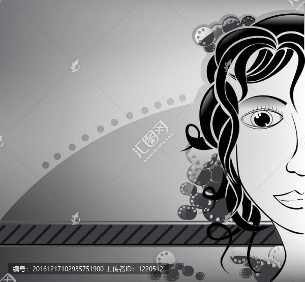 女人臉的輪廓