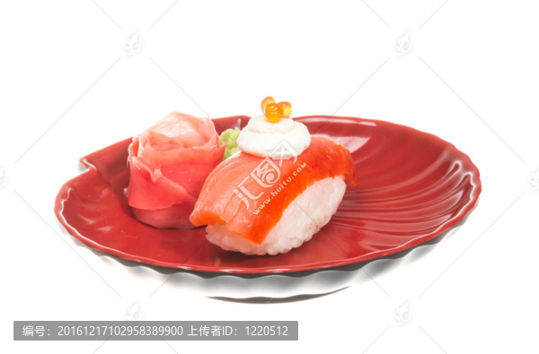 白底三文魚壽司