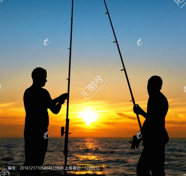 釣魚日落