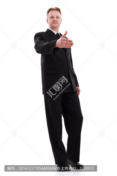 交握手的商人