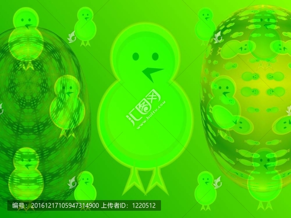 小雞-圖形抽象