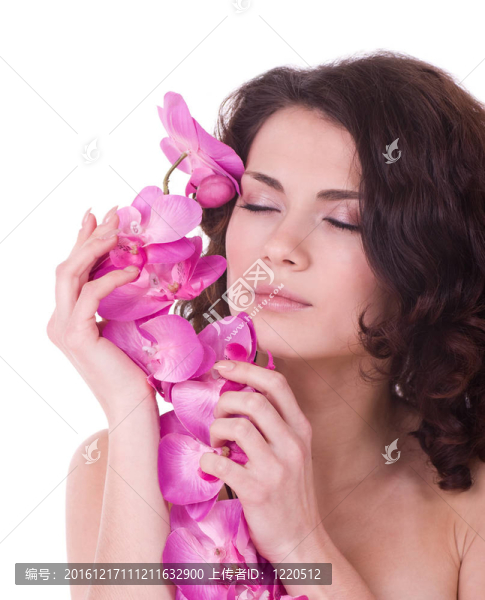 年輕女子的美麗面孔