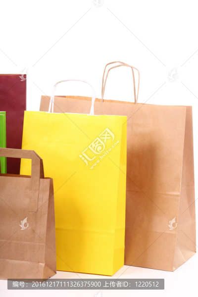 購物棕色禮品袋背景