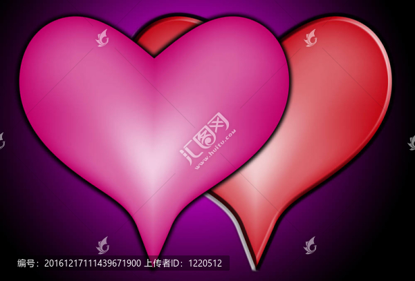 兩顆相愛的心在一起