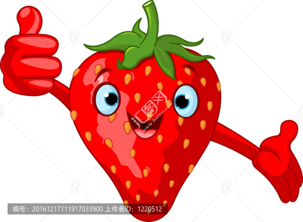 開朗的Cartoon,Strawberry特征