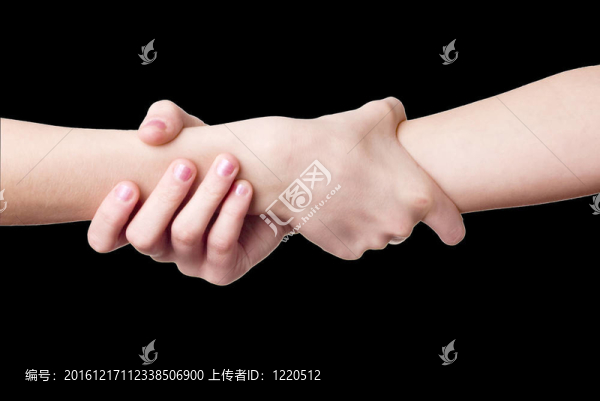 兩人的愛之間的握手