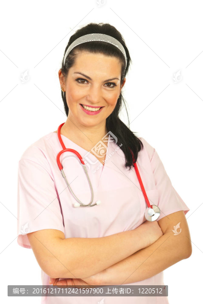 友好的護(hù)士的女人