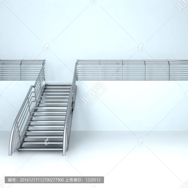 空房間二樓的金屬梯